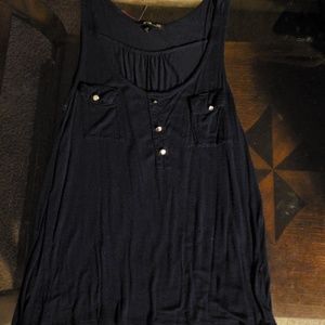 #Gal Boss Navy Blue Tank Top